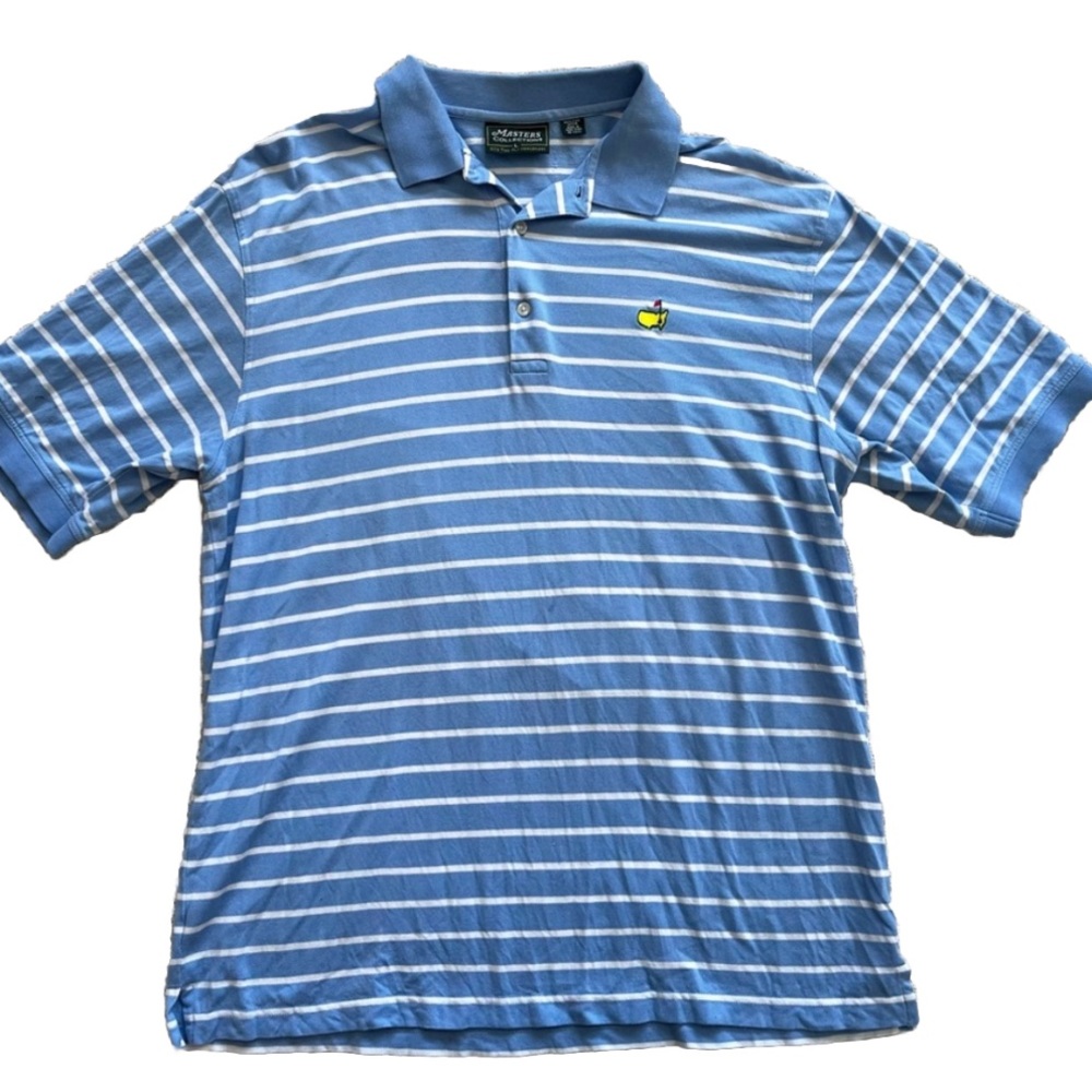 MASTERS COLLECTION 100% PIMA COTTON STRIPED POLO MENS SIZE LARGE GOLF ACTIVE - Picture 8 of 8